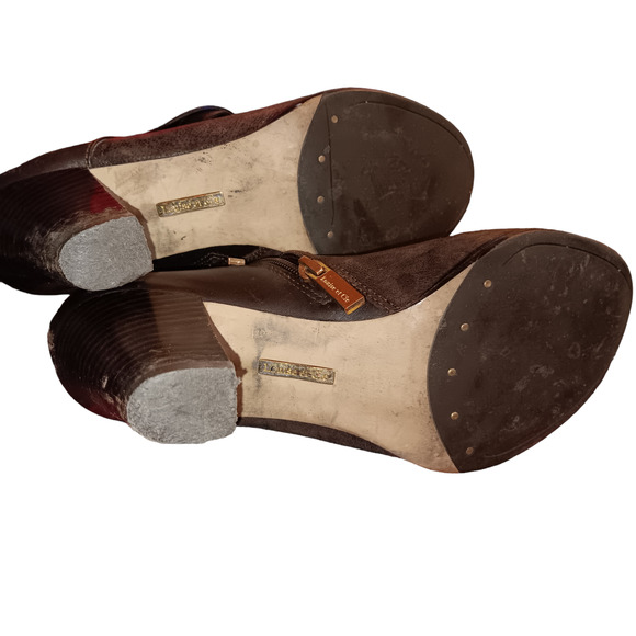 Louise et Cie Ankle boots Brown Leather size 9 - Picture 4 of 7